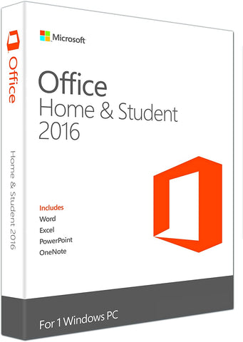 Microsoft Office 2016 Home & Student for 1 Windows PC-Retail-key4good